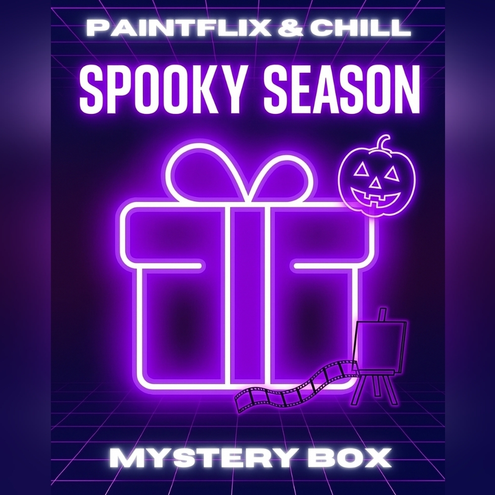 Spooky Season "Paintflix & Chill" Mystery Box – Your Curated Fun Night In!